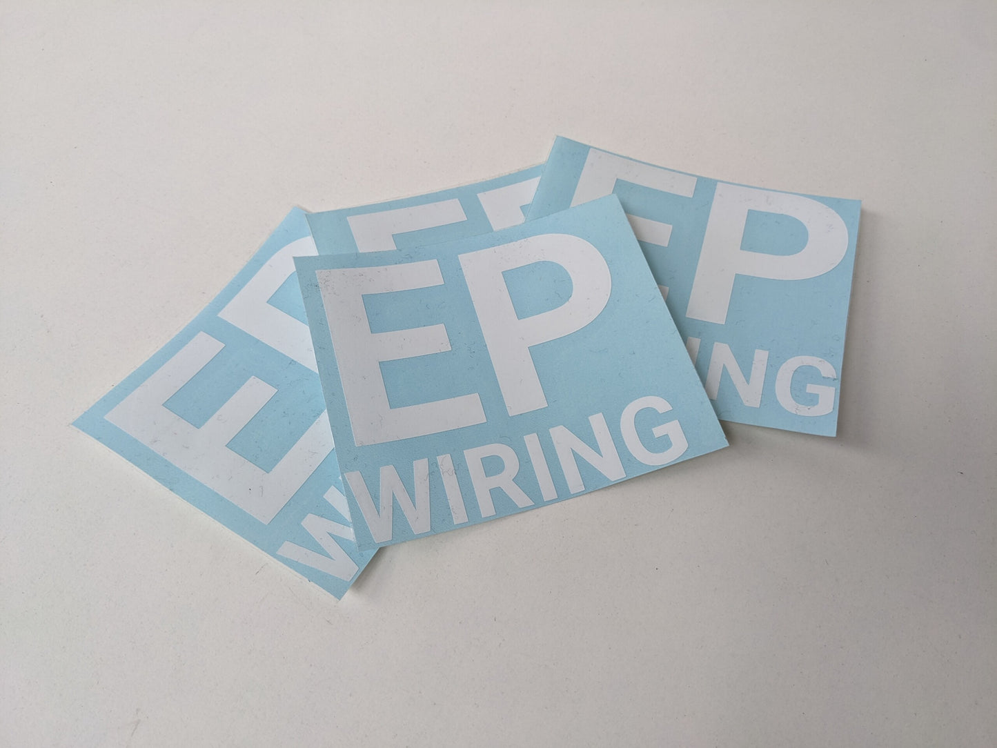 EP Wiring Vinyl Sticker - White-EP Wiring-EP Wiring