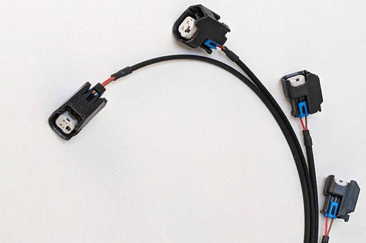 Starlet 4E/5E Sequential Injectors Wiring Loom (Harness)-EP Wiring-TechFlex Insultherm Braid-Superseal 1.0 (Link -Haltech - Motec - Emtron - etc)-EV14 (USCAR) - ID1050x-EP Wiring