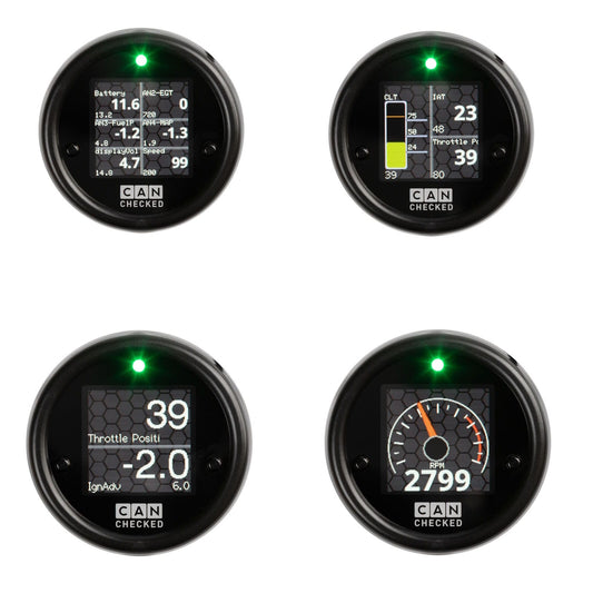 CANchecked MFD15 GEN 2 OBD 2 - 52mm Multi Gauge-CANChecked-EP Wiring