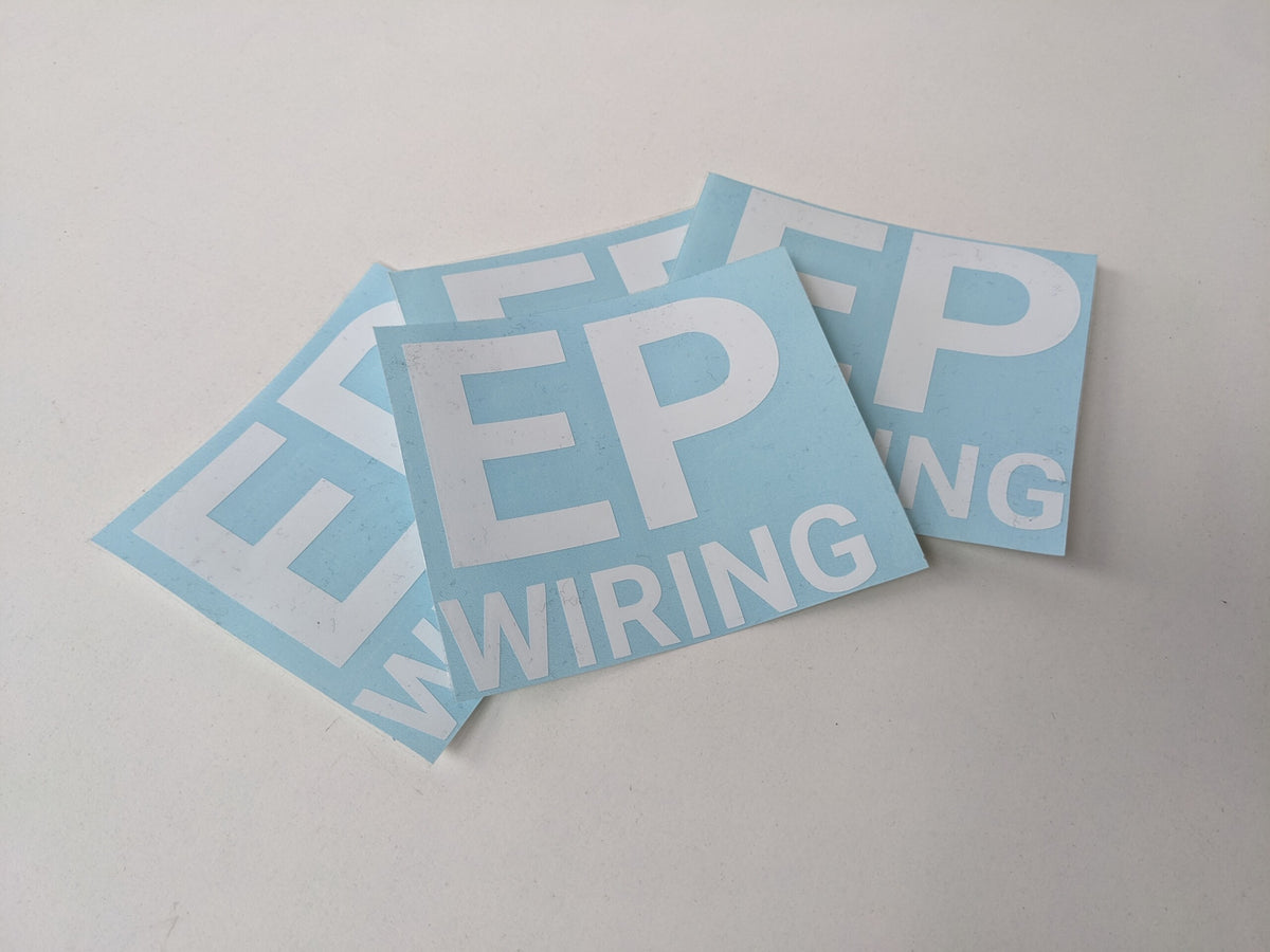Ep Sticker EP Wiring Vinyl Sticker - White | EP Wiring