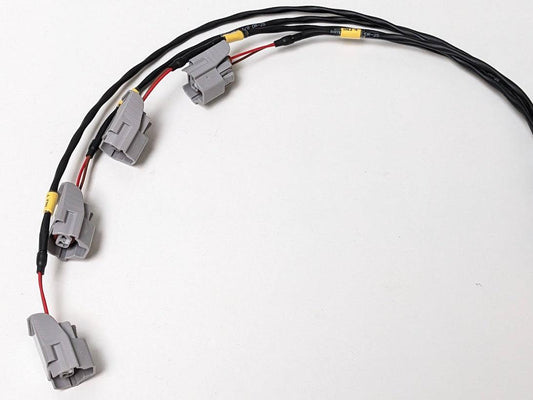 Starlet 4E/5E Sequential Injectors Wiring Loom (Harness)-EP Wiring-DR-25 Heat Shrink-Superseal 1.0 (Link -Haltech - Motec - Emtron - etc)-Stock (OEM/Denso)-EP Wiring